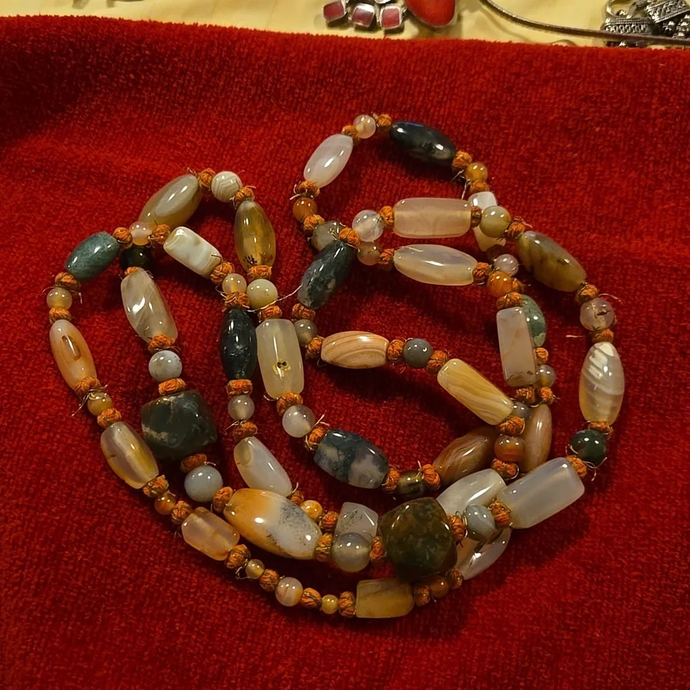 Vintage Beggar Bead Necklace - Picture 1 of 4